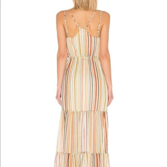 NEW Maxi-Mum Impact Multi Stripe Maxi Dress Jack By Bb Dakota XS - Picture 3 of 4